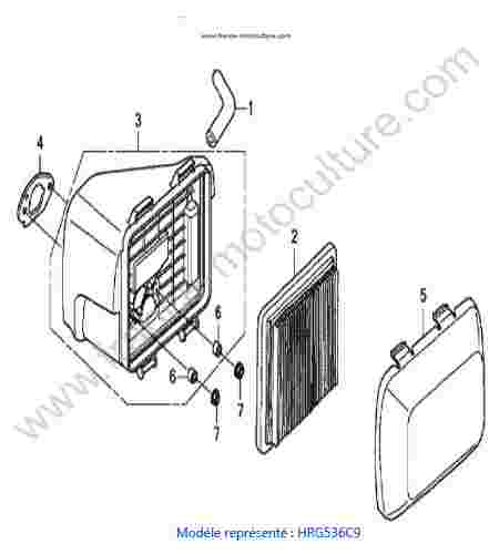 HONDA - HRG536C9 : Filtre air