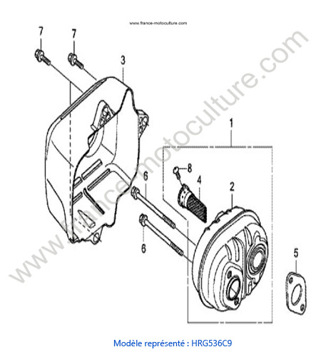 Silencieux HONDA HRG536C9