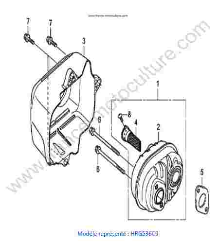 HONDA - HRG536C9 : Silencieux