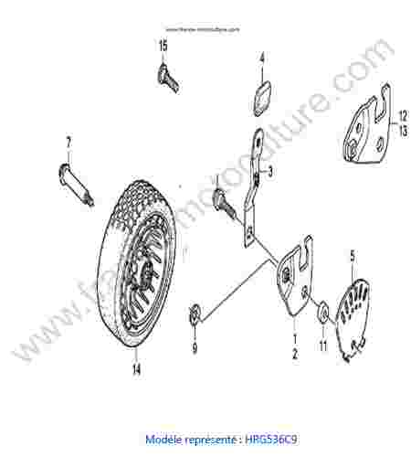 HONDA - HRG536C9 : Roues avants