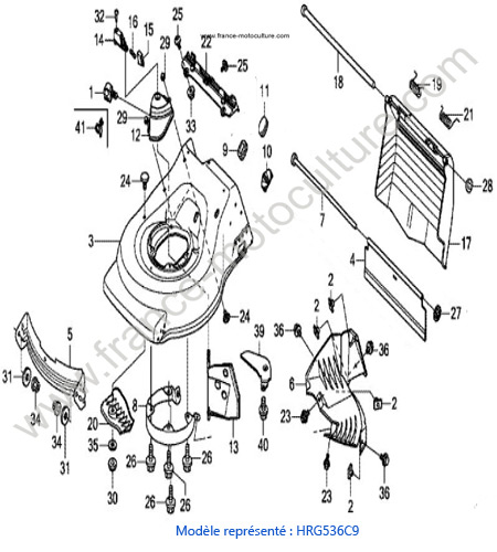 Carter tondeuse 2 HONDA HRG536C9