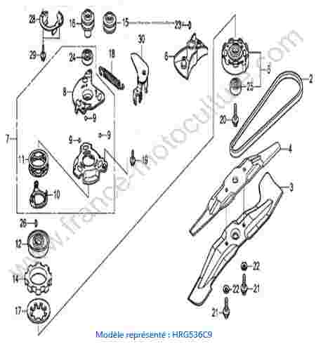 HONDA - HRG536C9 : Embrayage lame