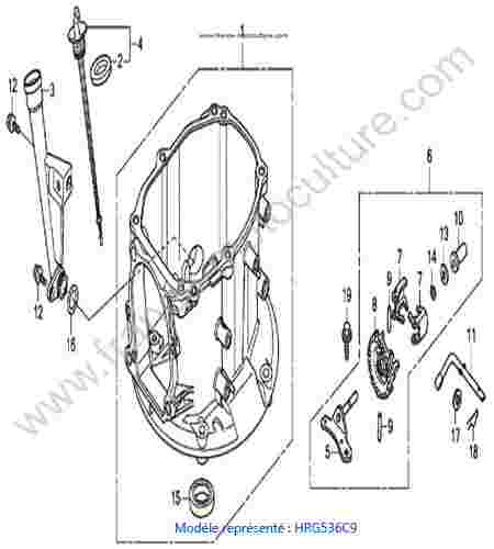 HONDA - HRG536C9 : Carter moteur