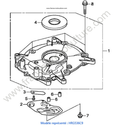 Carter inferieur HONDA HRG536C9