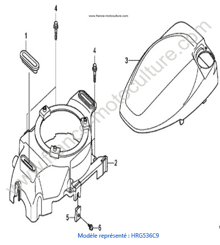 Carter lanceur HONDA HRG536C9