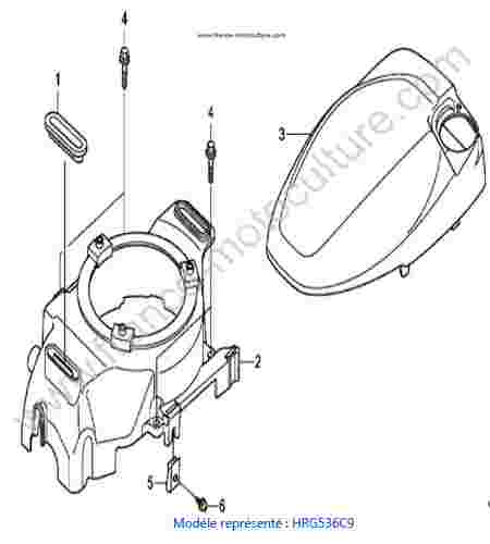 HONDA - HRG536C9 : Carter lanceur