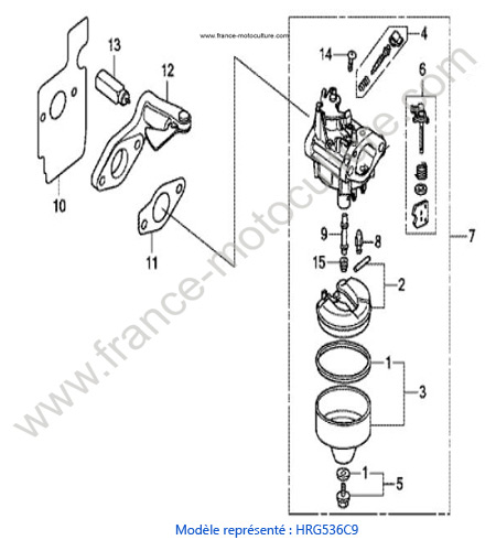 Carburateur HONDA HRG536C9
