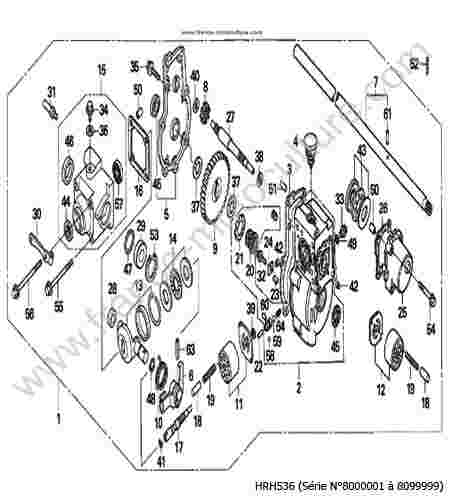 HONDA - HRH536 : Transmission HXE HXEH 
