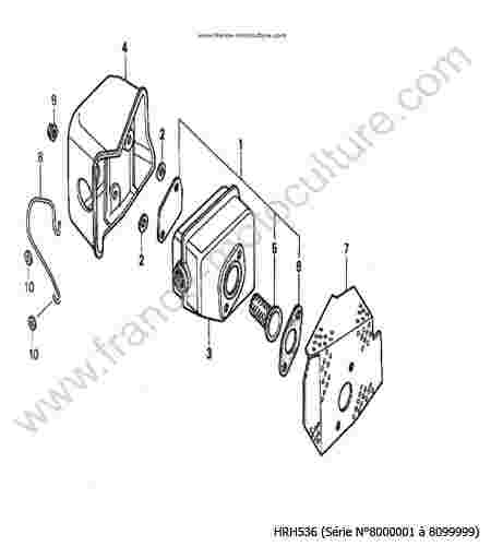 HONDA - HRH536 : Echappement