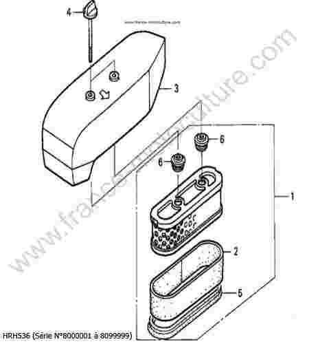 HONDA - HRH536 : Filtre a air