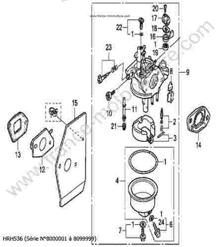 HONDA - HRH536 : Carburateur