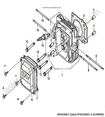 Culasse HONDA HRH536K1