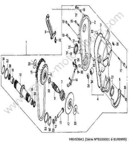 HONDA - HRH536K1 : Transmission QXE QXEH