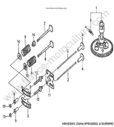 HONDA - HRH536K1 : Arbre a cames