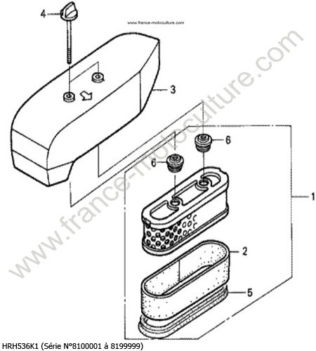 Filtre a air HONDA HRH536K1
