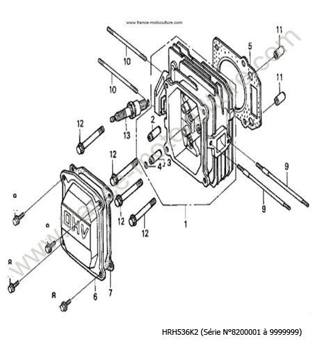 Culasse HONDA HRH536K2