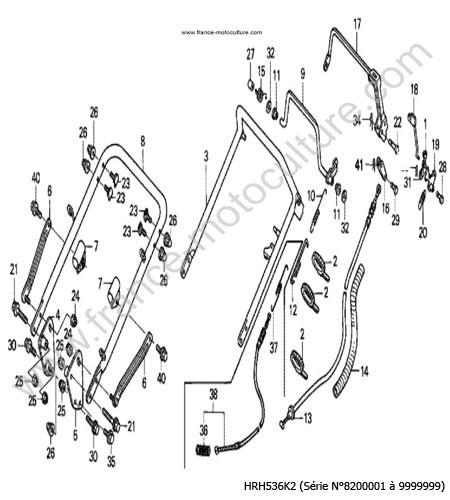 Guidon HONDA HRH536K2