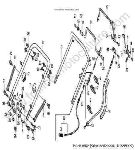 HONDA - HRH536K2 : Guidon