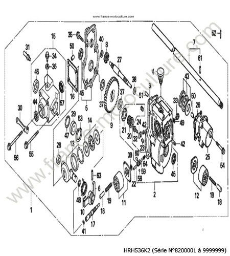 Transmission HXE HXEH HONDA HRH536K2