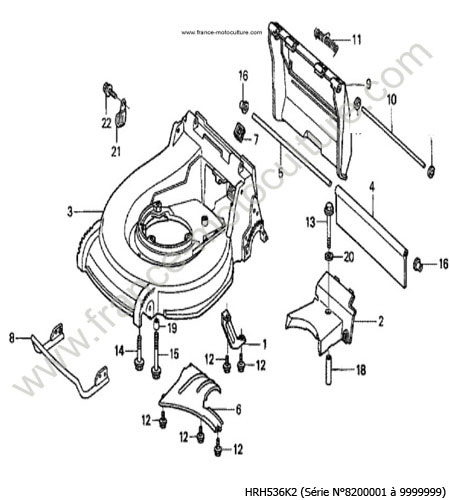 Carter de coupe HONDA HRH536K2