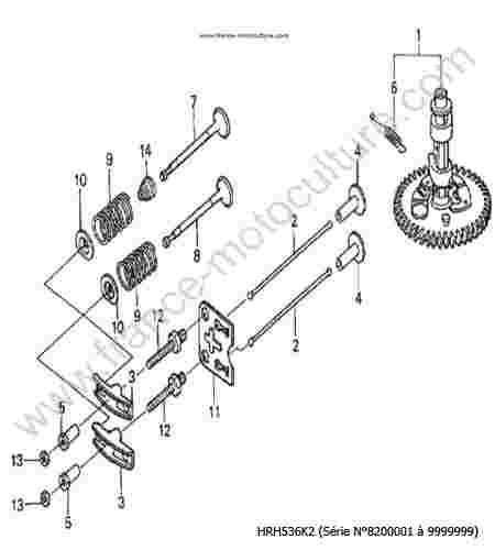 HONDA - HRH536K2 : Arbre a cames