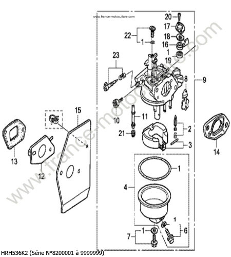 Carburateur HONDA HRH536K2