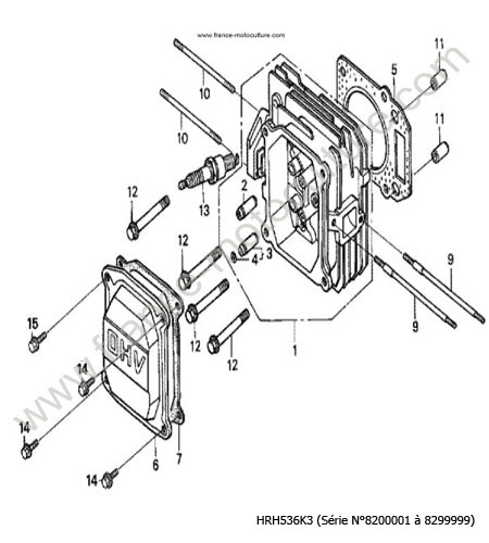 Culasse HONDA HRH536K3