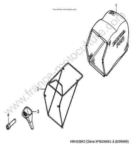 HONDA - HRH536K3 : Sac a herbe