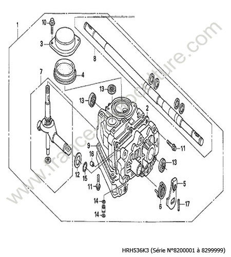 Transmission HXE HXEH HONDA HRH536K3