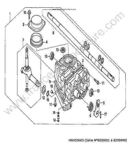 HONDA - HRH536K3 : Transmission HXE HXEH