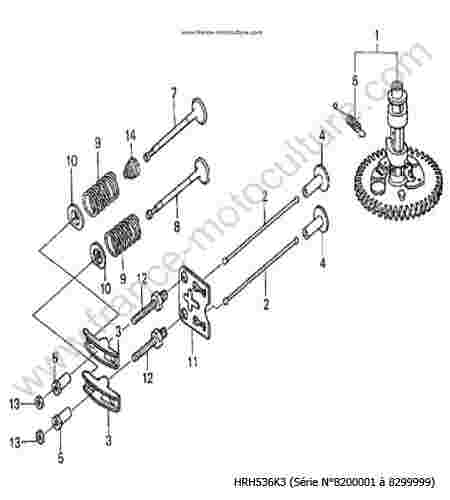 HONDA - HRH536K3 : Arbre a cames