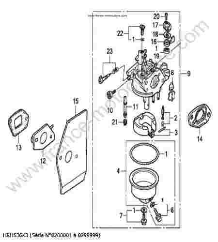 HONDA - HRH536K3 : Carburateur