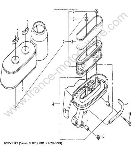 Filtre a air HONDA HRH536K3