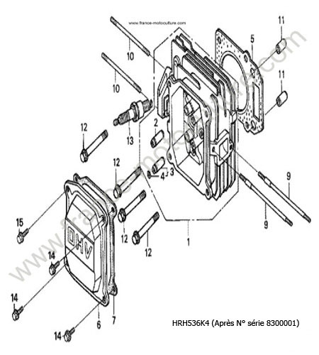 Culasse HONDA HRH536K4