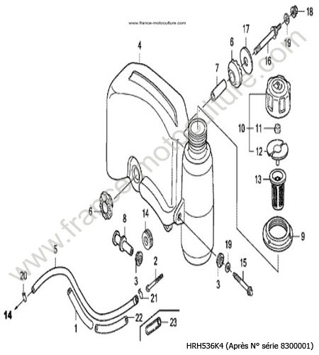 Reservoir essence HONDA HRH536K4