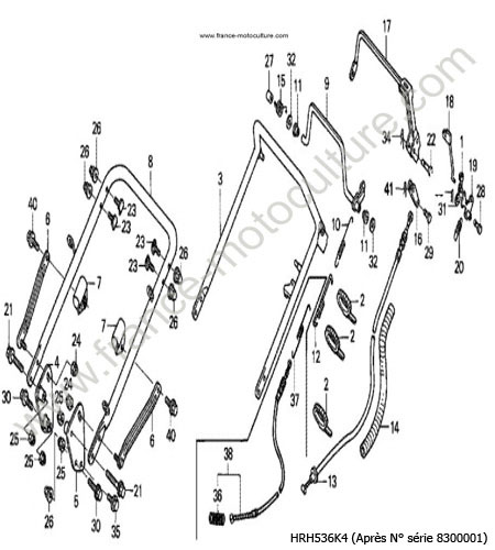 Guidon HONDA HRH536K4