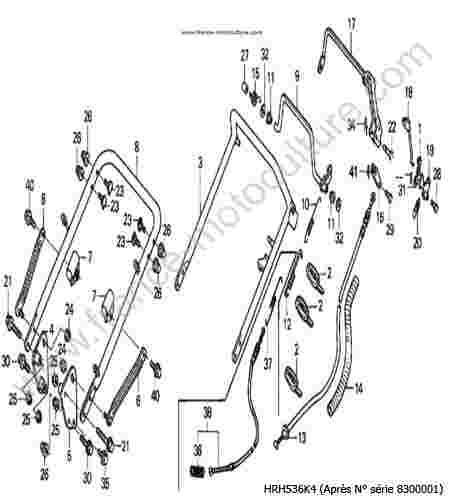 HONDA - HRH536K4 : Guidon