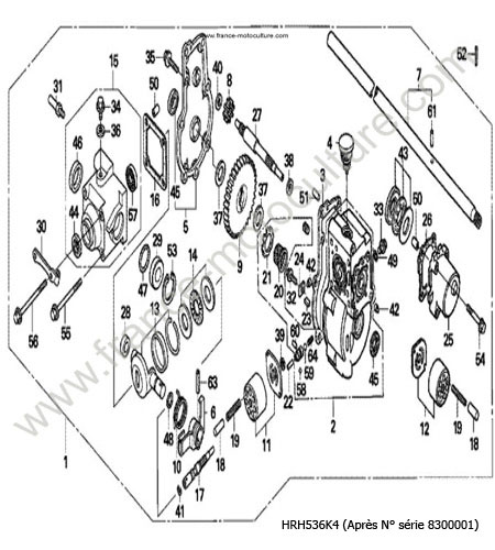 Transmission HXE HXEH HONDA HRH536K4