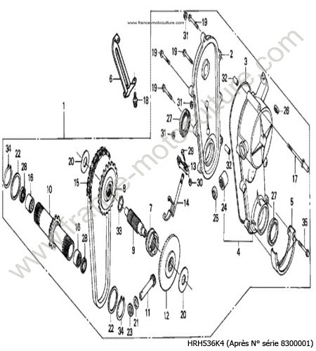 Transmission QXE QXEH HONDA HRH536K4