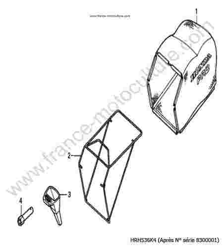HONDA - HRH536K4 : Sac a herbe