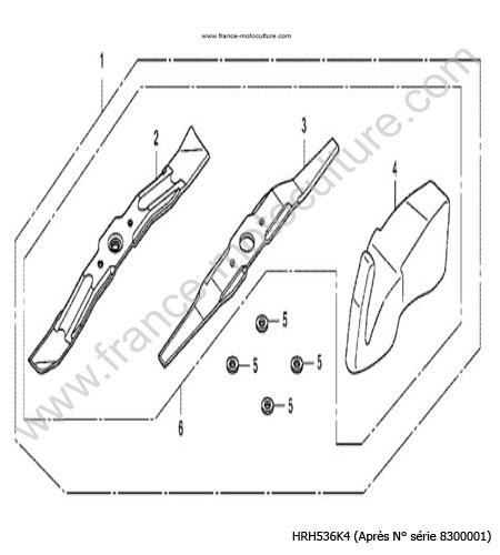 Kit mulching HONDA HRH536K4