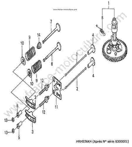 HONDA - HRH536K4 : Arbre a cames