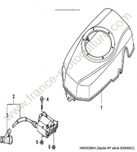 Carter - Bobine HONDA HRH536K4