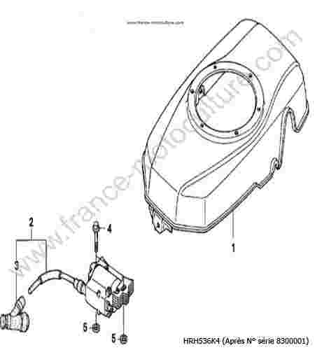 HONDA - HRH536K4 : Carter - Bobine