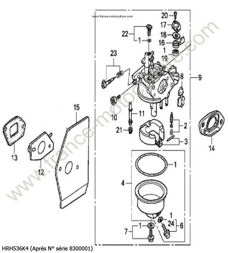 Carburateur HONDA HRH536K4