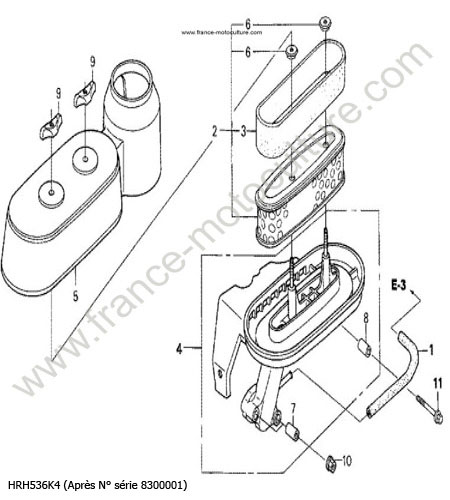 Filtre a air HONDA HRH536K4