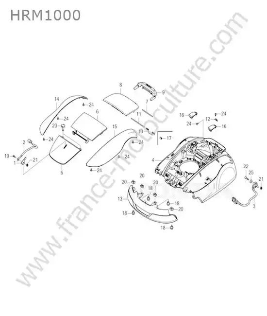 Coque HONDA HRM1000