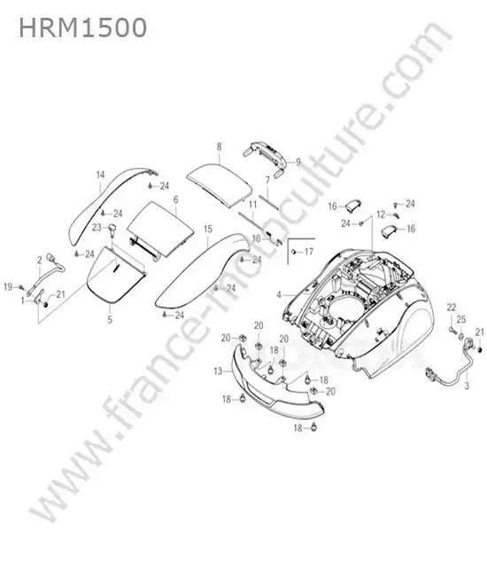 Coque HONDA HRM1500