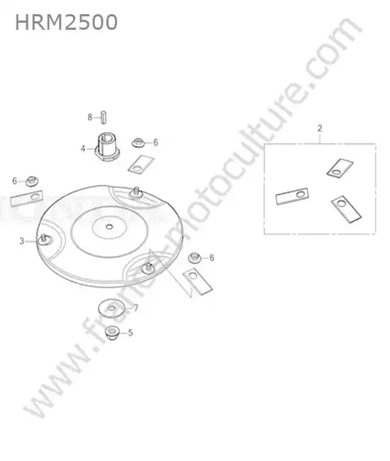 Plateau de coupe HONDA HRM2500