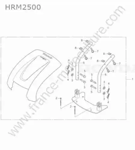 HONDA - HRM2500 : Abri